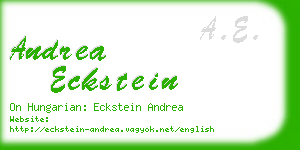 andrea eckstein business card